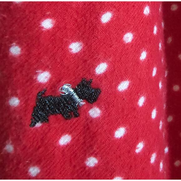 Laura Scott Fleece Flannel Nightgown Scottie Dogs Small Traditional Winter Cozy - Picture 6 of 6